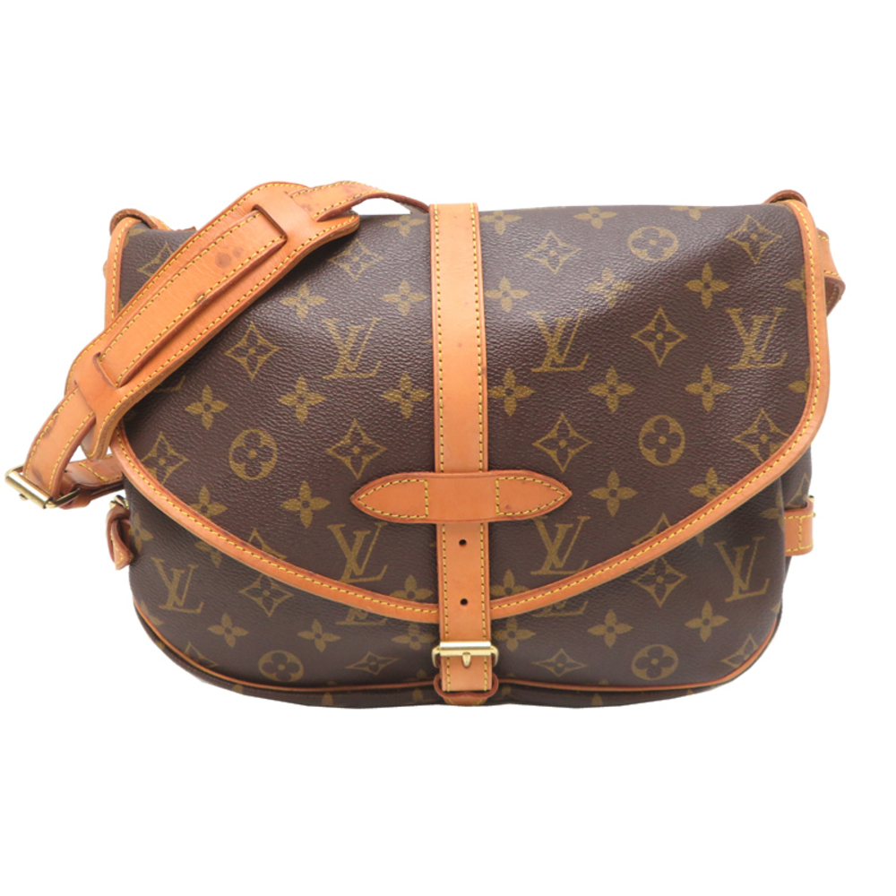 Louis Vuitton LV Saumur Shoulder Bag Monogram Brown